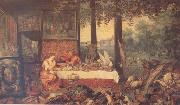 BRUEGHEL, Jan the Elder, Sense of Taste (mk14)